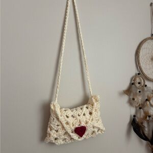 Handcrafted Crochet Love Letter Mini Bag